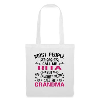 Rita Name Funny Personalized Grandma - Tote Bag - white - Front