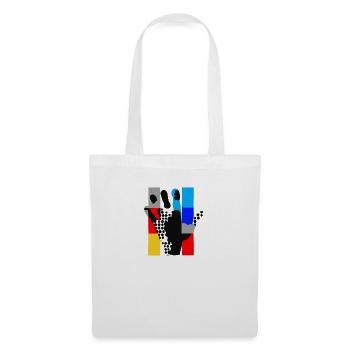 riesige Popart Hand - Stoffbeutel - Weiß - Vorne