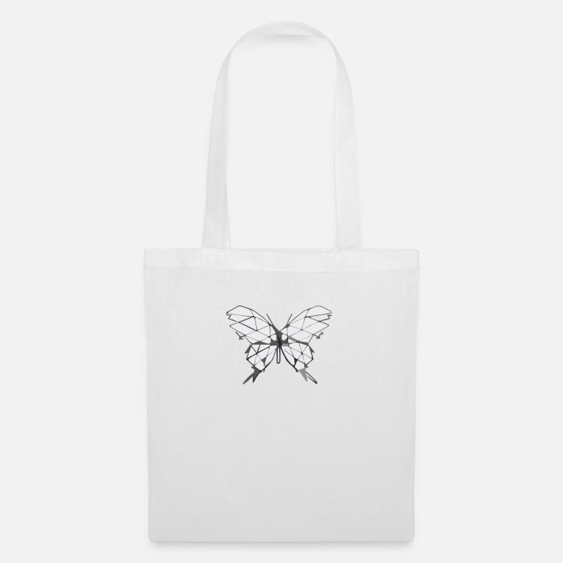 simple isometric butterfly - Tote Bag - white