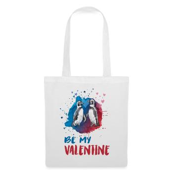 Be my Valentine Penguins - Tote Bag - white - Front