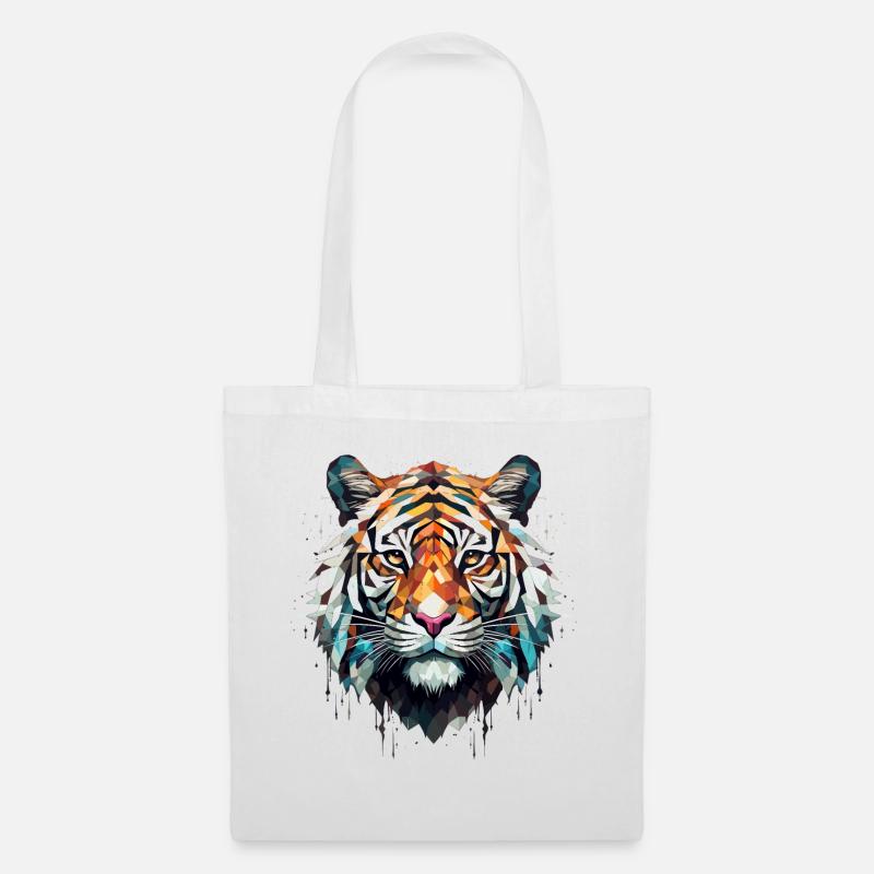 Tiger - Stoffbeutel - Weiß