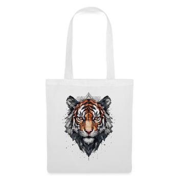 Tiger - Stoffbeutel - Weiß - Vorne
