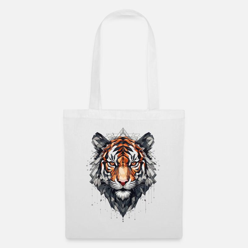Tiger - Stoffbeutel - Weiß