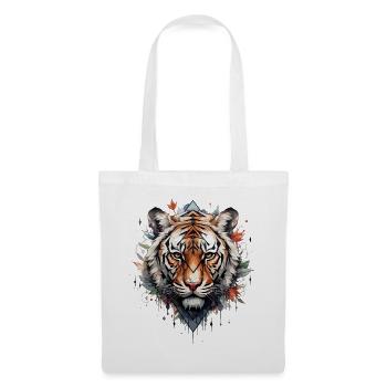 Tiger - Stoffbeutel - Weiß - Vorne