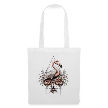 Flamant - Sac en tissu - blanc - Devant