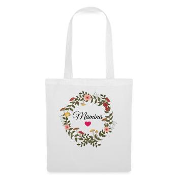 Mamina - Maman - Super mamie - Sac en tissu - blanc - Devant