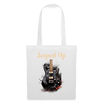 Amped Up Funny Quote Guitar Teacher - Tote Bag - white - Front