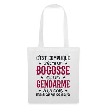 It's complicated to be a bogosse and a gendarme - Tote Bag - white - Front