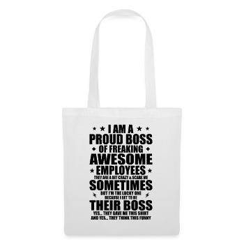 Humour, Citations cool, Fête des pères - Sac en tissu - blanc - Devant