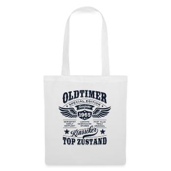 Oldtimer Baujahr 1965 - Geburtstag - Geschenk - Stoffbeutel - Weiß - Vorne