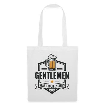 Gentlemen & Beer – Start Your Engines - Tote Bag - white - Front