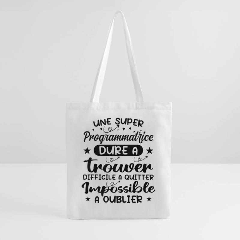 Une Super Programmatrice - Cadeau programmatrice Sac en tissu