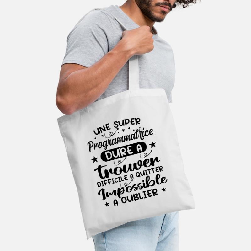 Une Super Programmatrice - Cadeau programmatrice Sac en tissu