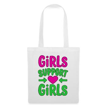 Girls Support Girls Friendship - Tote Bag - white - Front