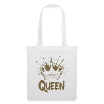 Couronne de reine Splash - Sac en tissu - blanc - Devant