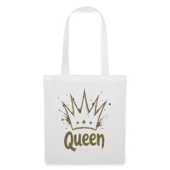 Couronne de reine Splash - Sac en tissu - blanc - Devant