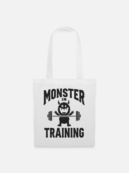 Monster Fun - Stoffbeutel - Weiß