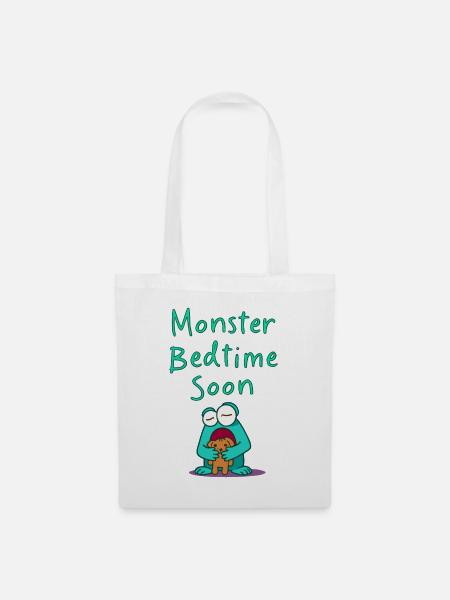 Monster Fun - Stoffbeutel - Weiß