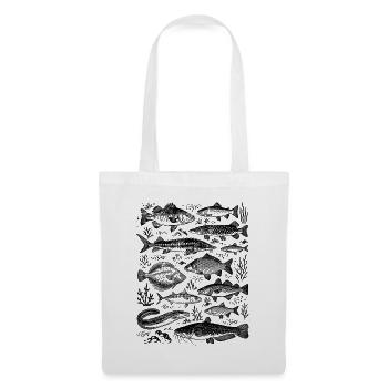 Fishing, Fish Species, Fish Science, Angler Gift - Tote Bag - white - Front