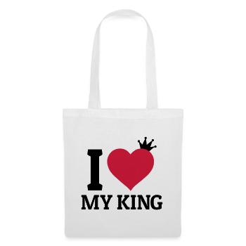 I love my King - Tote Bag - white - Front