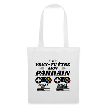 Do you want to be my godfather, Gamer godfather request - Tote Bag - white - Front