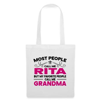Rita Name Funny Personalized Grandma - Tote Bag - white - Front