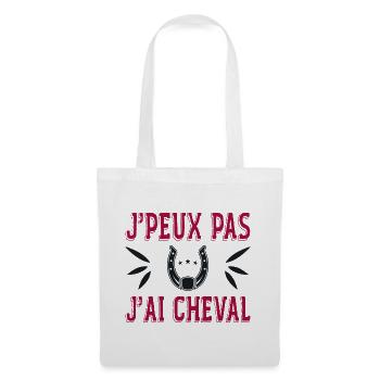 I can't I have a horse - Tote Bag - white - Front