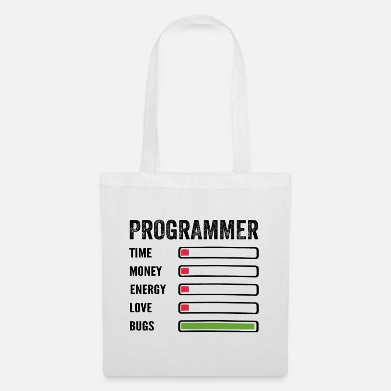 Entwickler Humor Programmierer Programmierer Programmierer - Stoffbeutel - Weiß