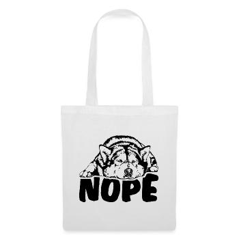 ALASKAN MALAMUTE Nope Chien Disant Chiens Dire - Sac en tissu - blanc - Devant