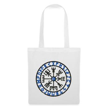 Vegvisir Wikinger-Kompass - Stoffbeutel - Weiß - Vorne