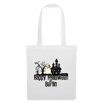 Happy Halloween in Berlin Stadtnamen Design - Stoffbeutel - Weiß - Vorne