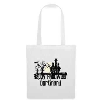 Happy Halloween in Dortmund Stadtnamen Design - Stoffbeutel - Weiß - Vorne