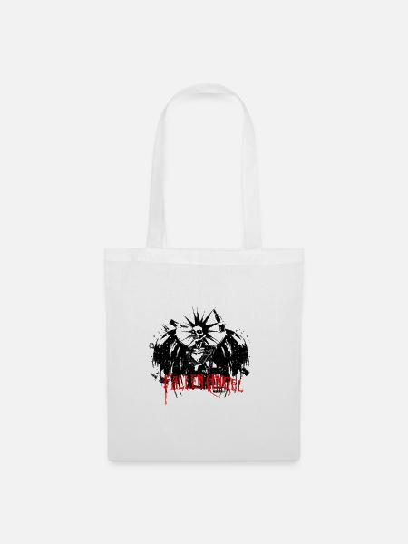 Evil Punk Fallen Angel Graphics Fallen Angel Inscription - Tote Bag - white