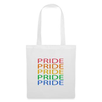 Pride In Colourful LGBT 5 times for T-Shirt -Shirt - Tote Bag - white - Front