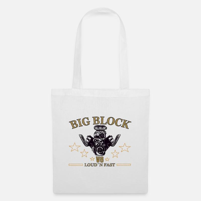 V8 Driver Big Block - Tote Bag - white