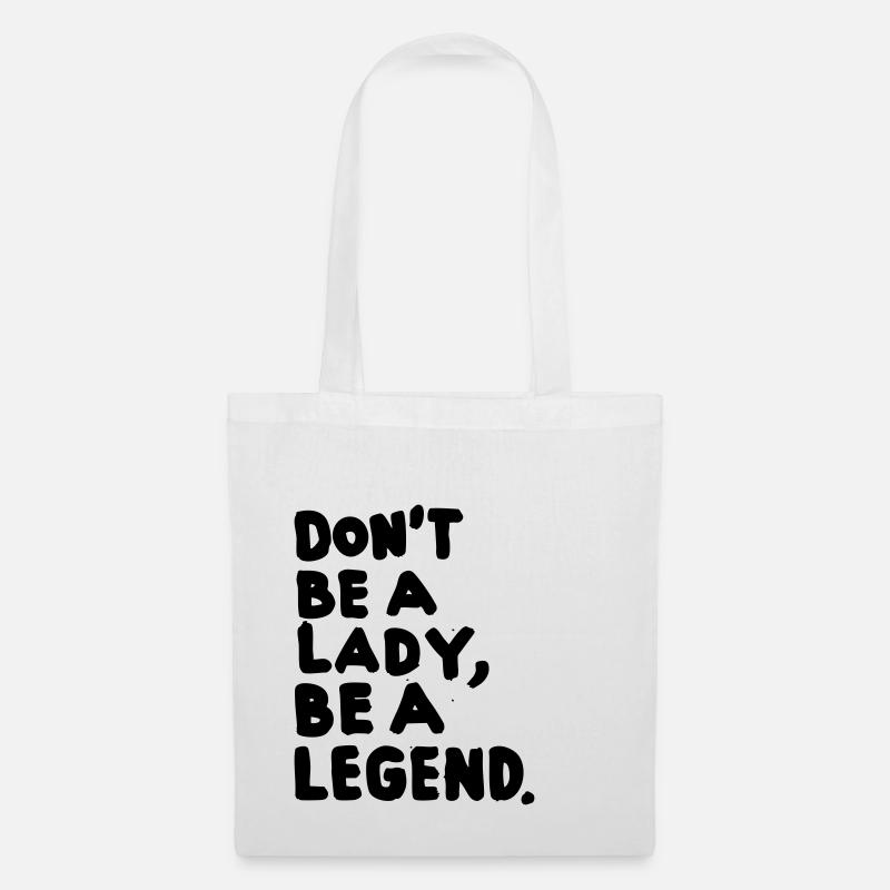 be a legend – Frauenpower –black - Stoffbeutel - Weiß