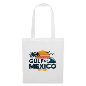 Gulf of Mexico Est 1550 Vintage Retro Beach Design - Tote Bag - white - Front