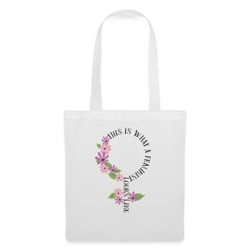 Voici à quoi ressemble une féministe - Sac en tissu - blanc - Devant