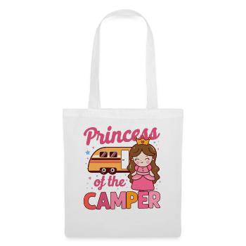 Cute Camping Princess Camper - Tote Bag - white - Front
