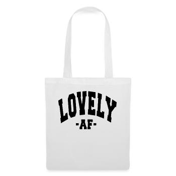 BELLE AF, JOUR DE LA SAINT-VALENTIN EN DISANT HOMMES FEMMES - Sac en tissu - blanc - Devant