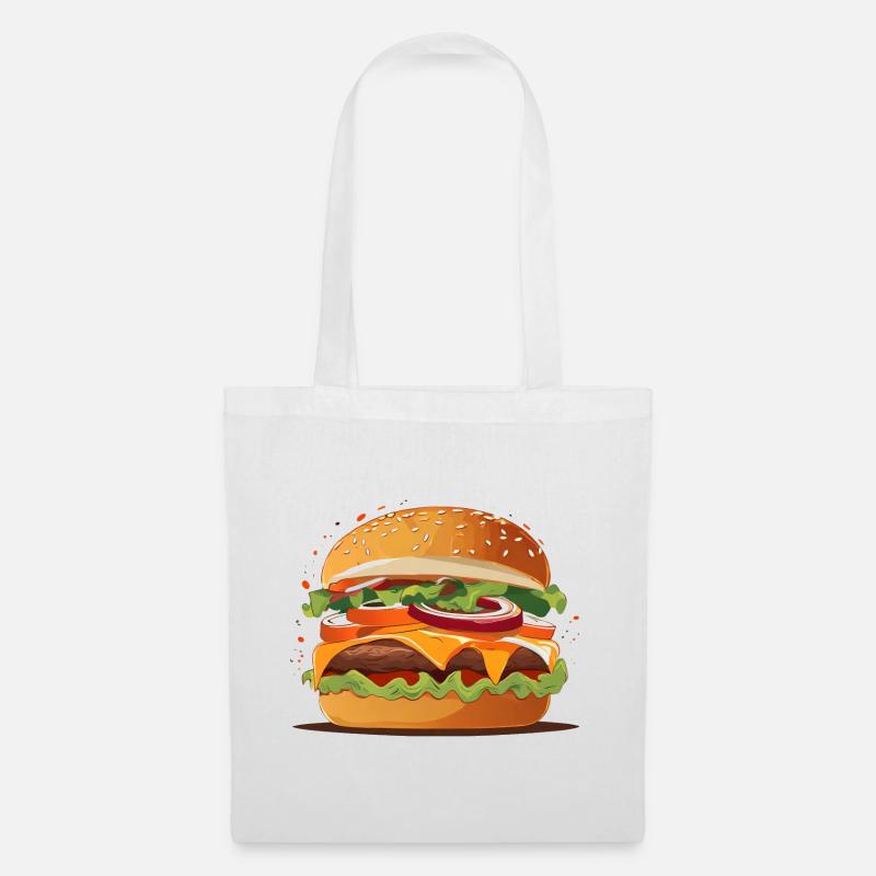 Burger - Tote Bag - white