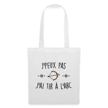 J'peux pas j'ai tir à l'arc - Sac en tissu - blanc - Devant
