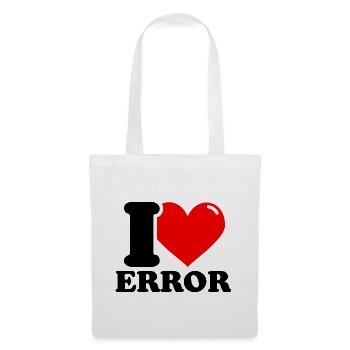 J'adore l'erreur prénom - Sac en tissu - blanc - Devant
