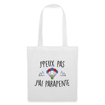 J'peux pas j'ai parapente - Sac en tissu - blanc - Devant