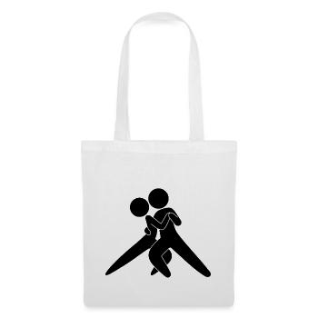 Tango Tänzer - Stoffbeutel - Weiß - Vorne