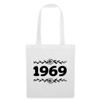 1969 Jahrgang 1969 Retro 1969 Jubiläum 1969 - Stoffbeutel - Weiß - Vorne