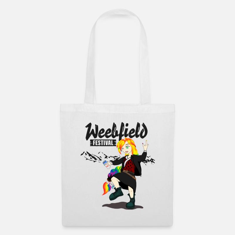 Weebfield Festival weiss - Stoffbeutel - Weiß