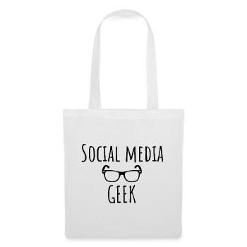 Social Media Funny Saying - Social Media Gee - Tote Bag - white - Front