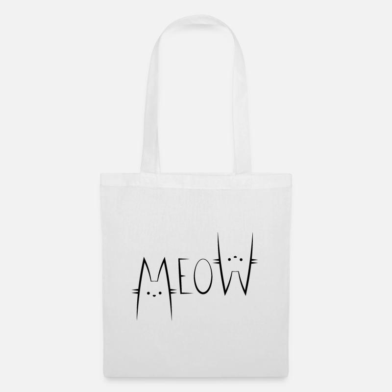 Meow - Entzückende Kätzchen - Schöne Kätzchen - Stoffbeutel - Weiß