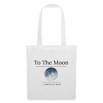 Vers la Lune et ne jamais revenir - Sac en tissu - blanc - Devant